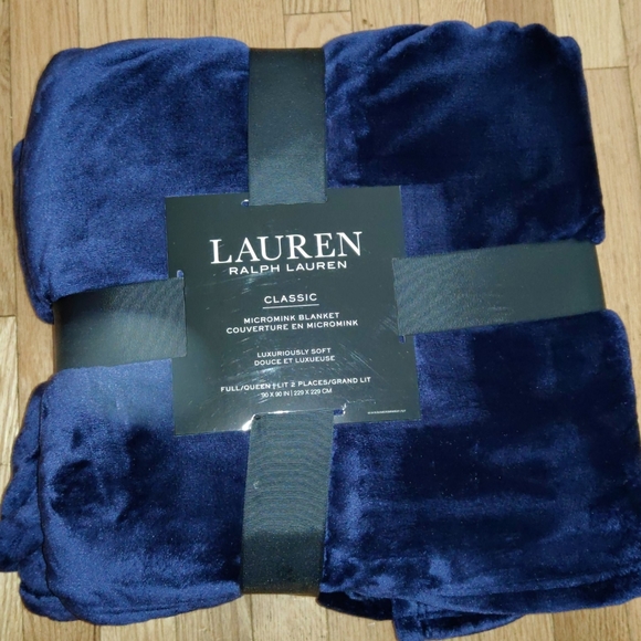 Ralph Lauren Bedding Ralph Lauren Micromink Blanket Full Queen